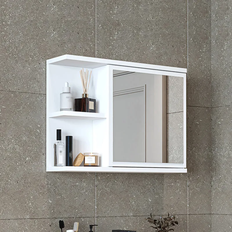 Roomart spiegelkast ADA, 60 cm, met open schap en soft-close-deur, in 4 kleuren