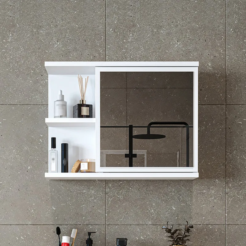 Roomart spiegelkast ADA, 60 cm, met open schap en soft-close-deur, in 4 kleuren