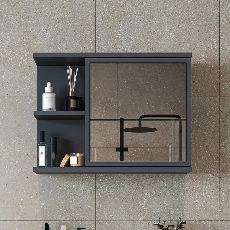 Roomart spiegelkast ADA, 60 cm, met open schap en soft-close-deur, in 4 kleuren