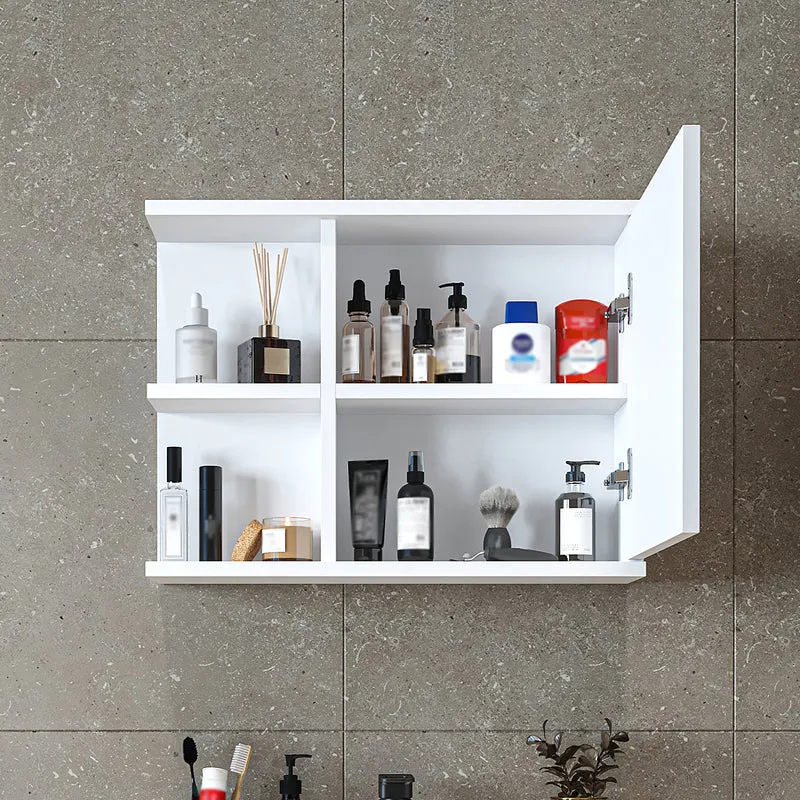Roomart spiegelkast ADA, 60 cm, met open schap en soft-close-deur, in 4 kleuren