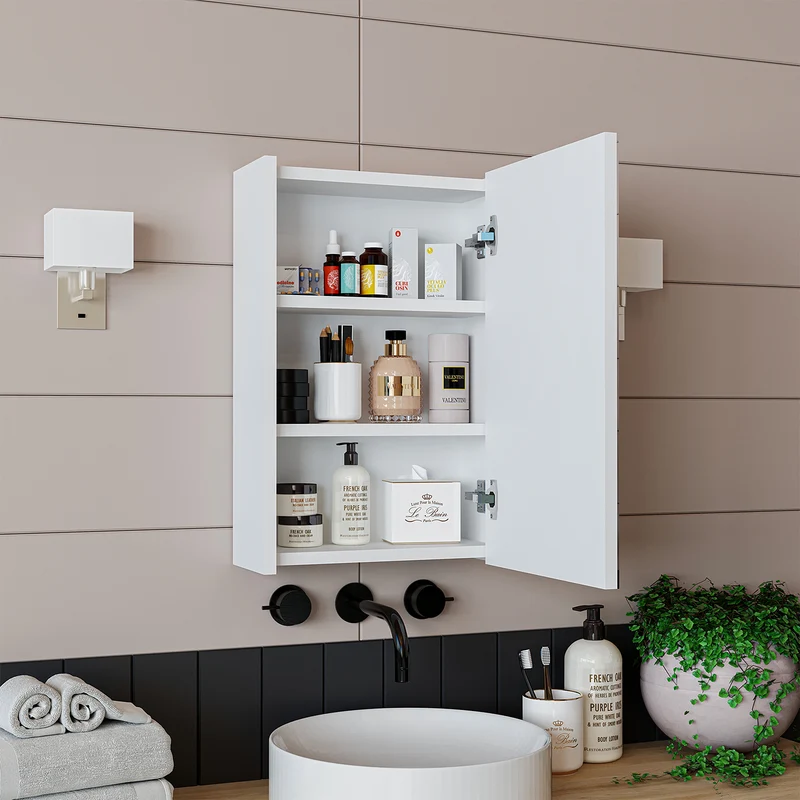 Roomart Badezimmer Spiegelschrank PUNTO, 40 cm, mit Soft-Close-Tür, in 2 Farben