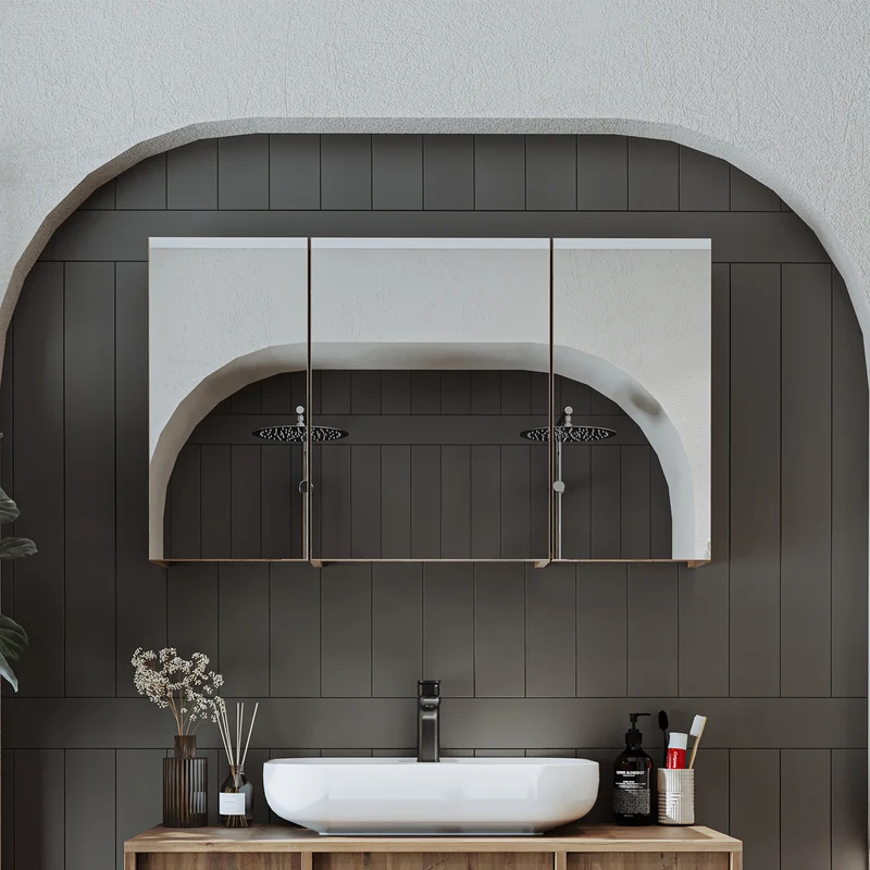 Roomart Badezimmer Spiegelschrank GUSTO, 75, 90 oder 105 cm, mit Soft-Close, in 2 Farben