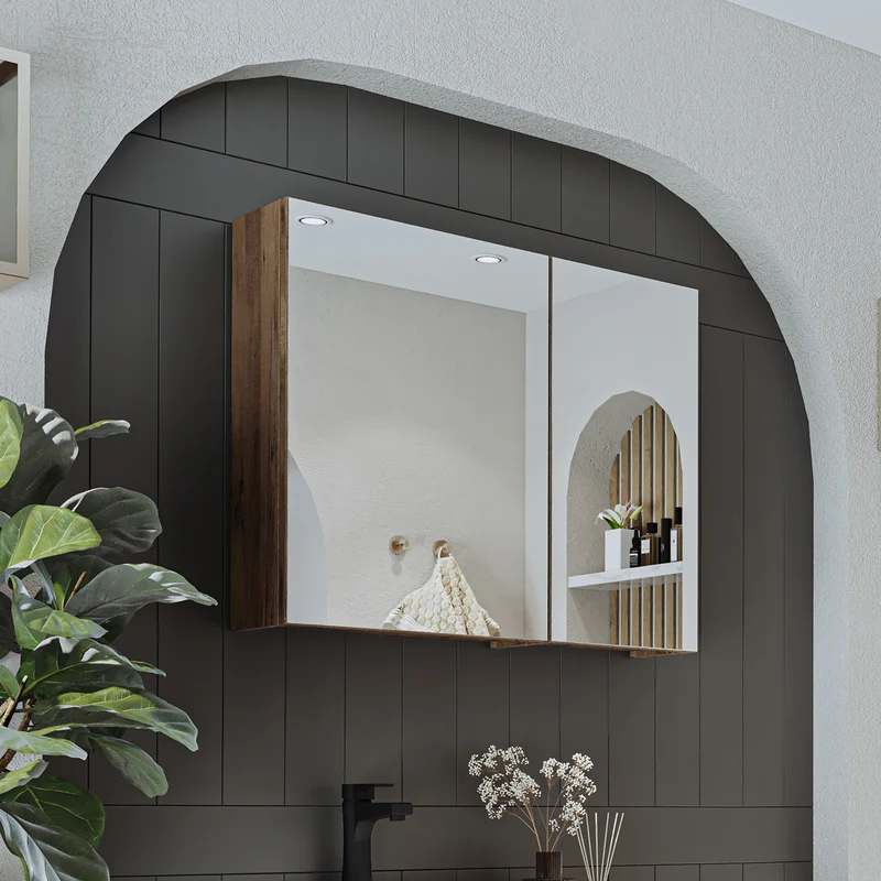 Roomart Badezimmer Spiegelschrank GUSTO, 75, 90 oder 105 cm, mit Soft-Close, in 2 Farben
