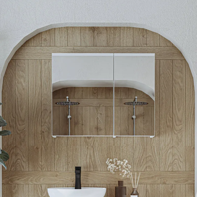 Roomart Badezimmer Spiegelschrank GUSTO, 75, 90 oder 105 cm, mit Soft-Close, in 2 Farben
