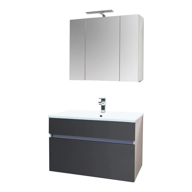 Waschbeckenunterschrank STELLA 80 ANTHRAZIT