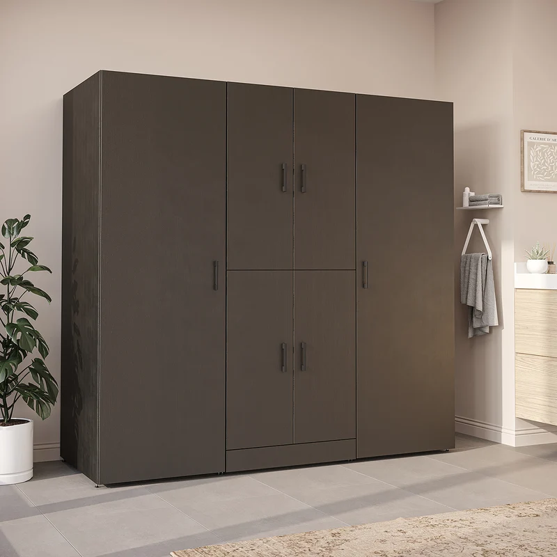 Roomart wasmachinekast DORA-I, 190 cm breed, voor wasmachine en droger met 2 hoge kasten, in 5 kleuren