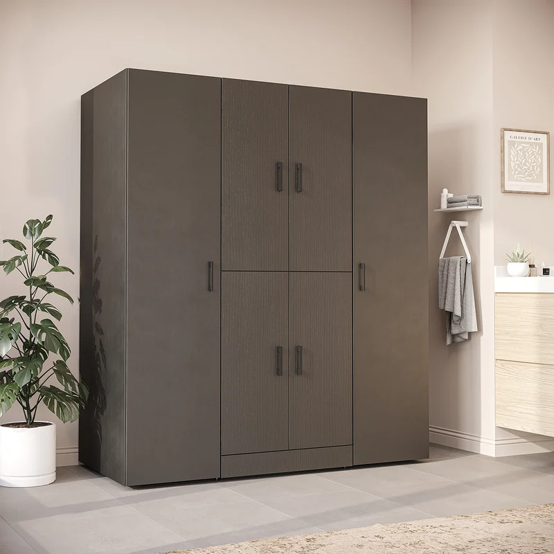 Roomart wasmachinekast DORA-I, 160 cm breed, voor wasmachine en droger met 2 hoge kasten, in 5 kleuren