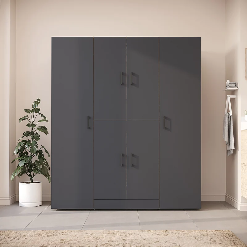 Roomart wasmachinekast DORA-I, 160 cm breed, voor wasmachine en droger met 2 hoge kasten, in 5 kleuren