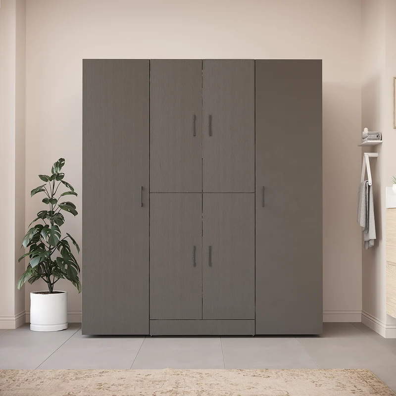 Roomart wasmachinekast DORA-I, 160 cm breed, voor wasmachine en droger met 2 hoge kasten, in 5 kleuren
