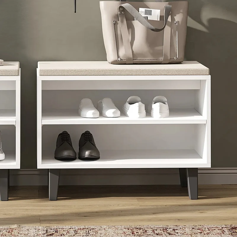 Roomart Sitzbank NORD mit 2 offenen Schuhfächern und Sitzkissen, 73,6 cm, in 2 Farben