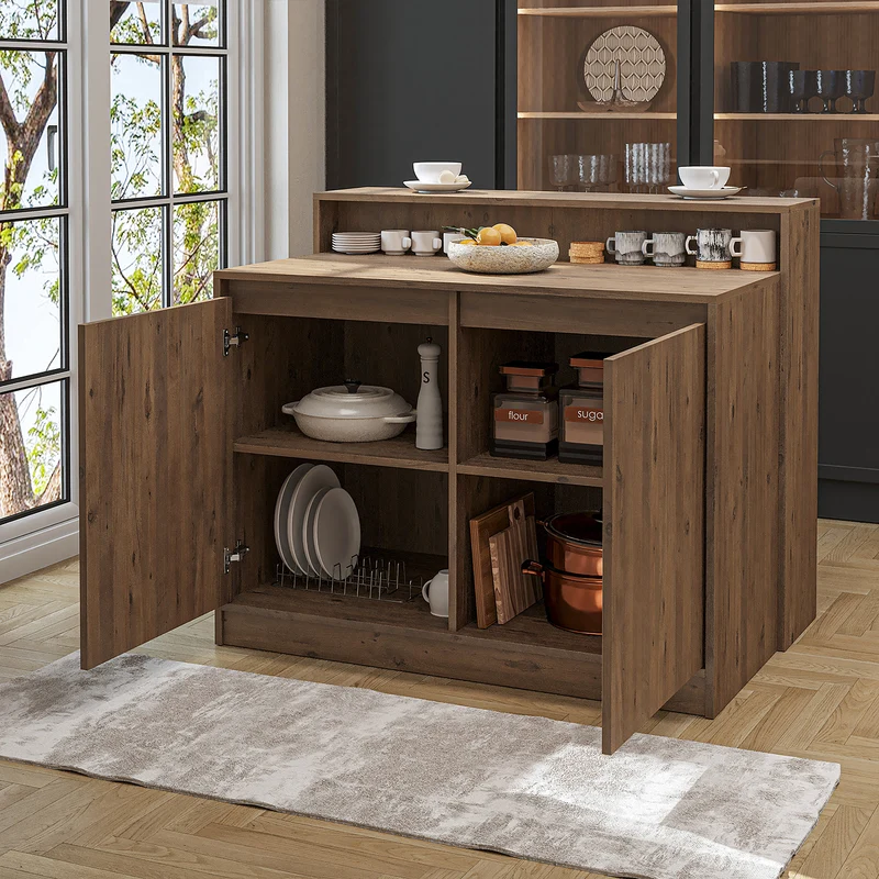 Roomart Kücheninsel CORTADO, 120 cm, moderner Bartisch mit Stauraum, in 4 Farben