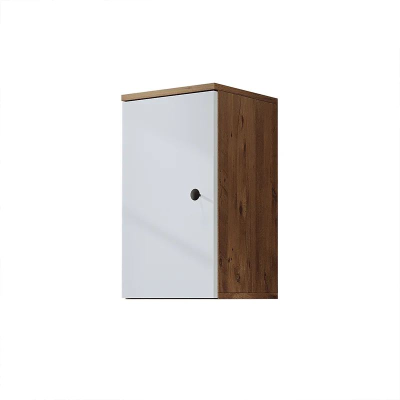 Roomart badkamermeubelset LOTUS 95 cm – 4-delig badkamermeubel met keramische wastafel, spiegelkast & kolomkast – Modern design