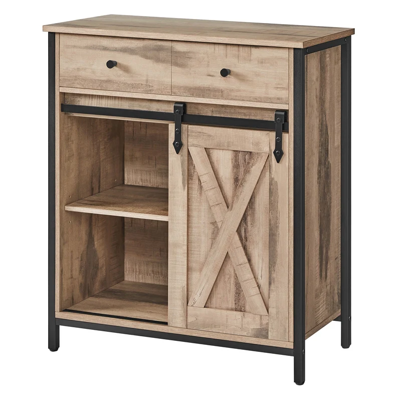 Beistellschrank mit Schublade Industriestil