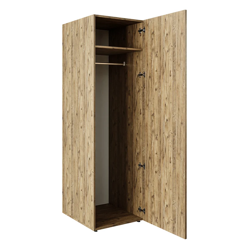 Roomart Hochschrank 60 cm, 205 oder 240 cm hoch, mit Einlegeböden, in 3 Farben