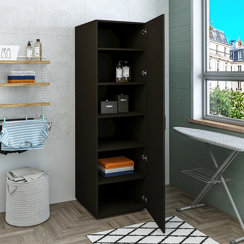 Roomart Hochschrank 60 cm, 205 oder 240 cm hoch, mit Einlegeböden, in 3 Farben