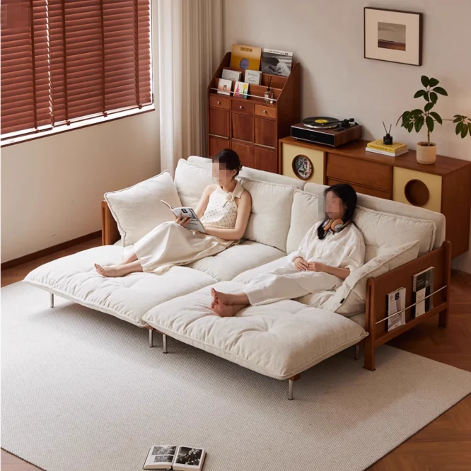 Vielseitiges 3-in-1-Schlafsofa Cloud mit integriertem seitlichen Stauraum