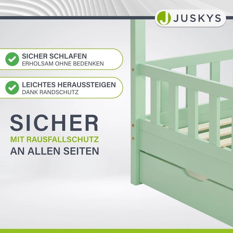 Kinderbett Marli 80 x 160 cm mit Bettkasten