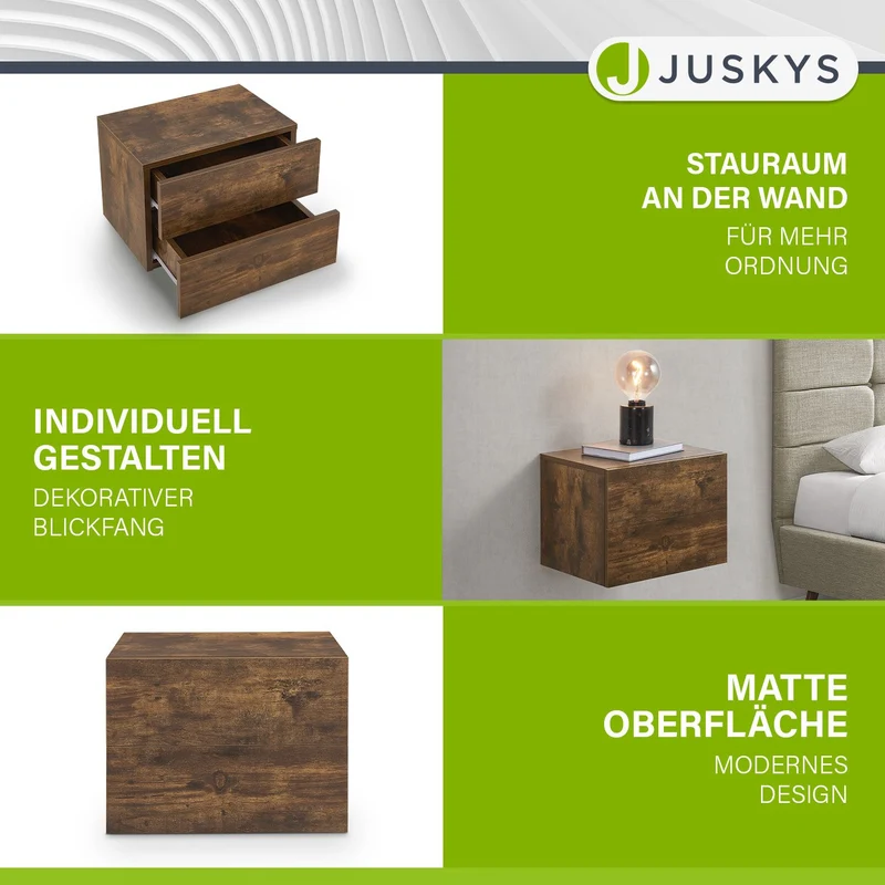 Wandschrank Nachttisch hängend