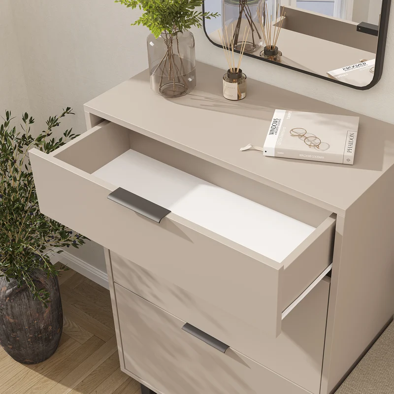 Roomart schoenenkast NORD, 112 cm, met 2 kantelvakken en lade, in 2 kleuren
