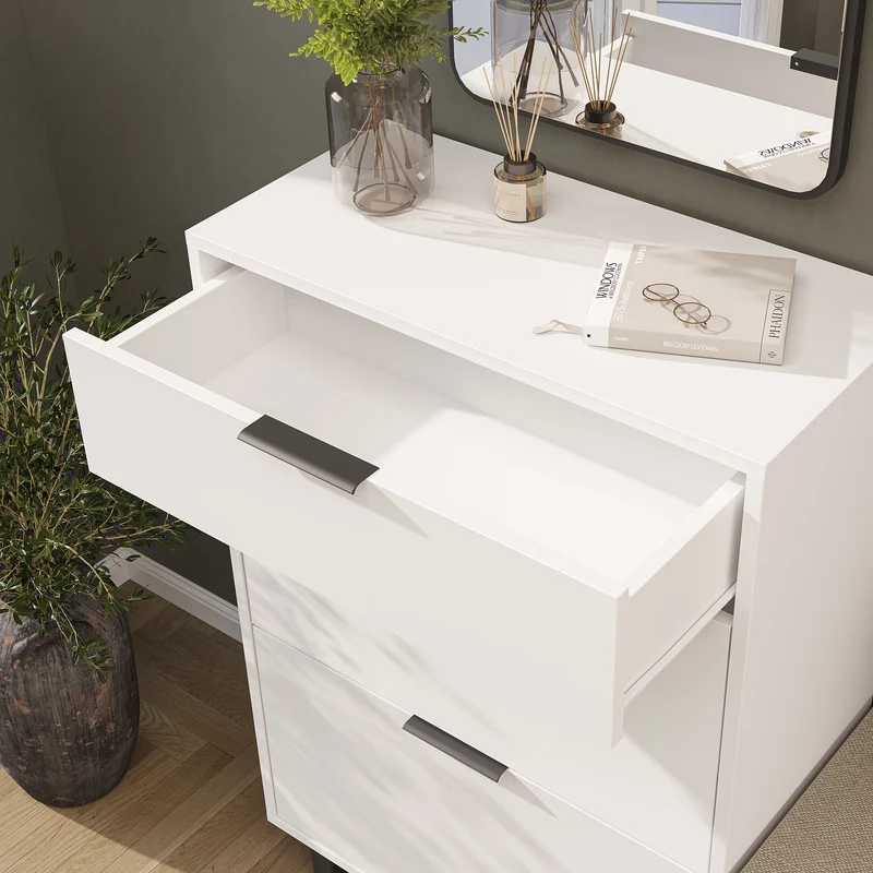 Roomart schoenenkast NORD, 112 cm, met 2 kantelvakken en lade, in 2 kleuren