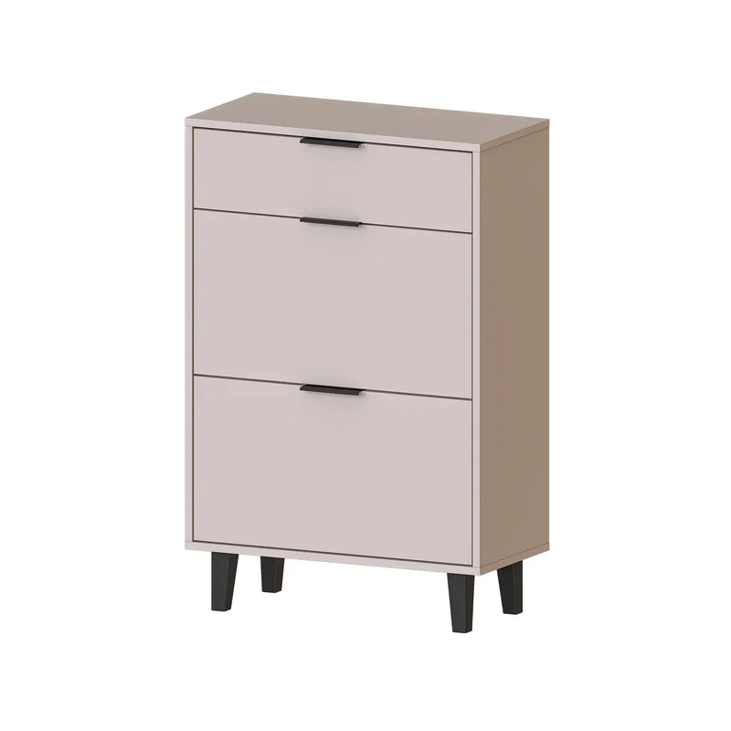 Roomart schoenenkast NORD, 112 cm, met 2 kantelvakken en lade, in 2 kleuren