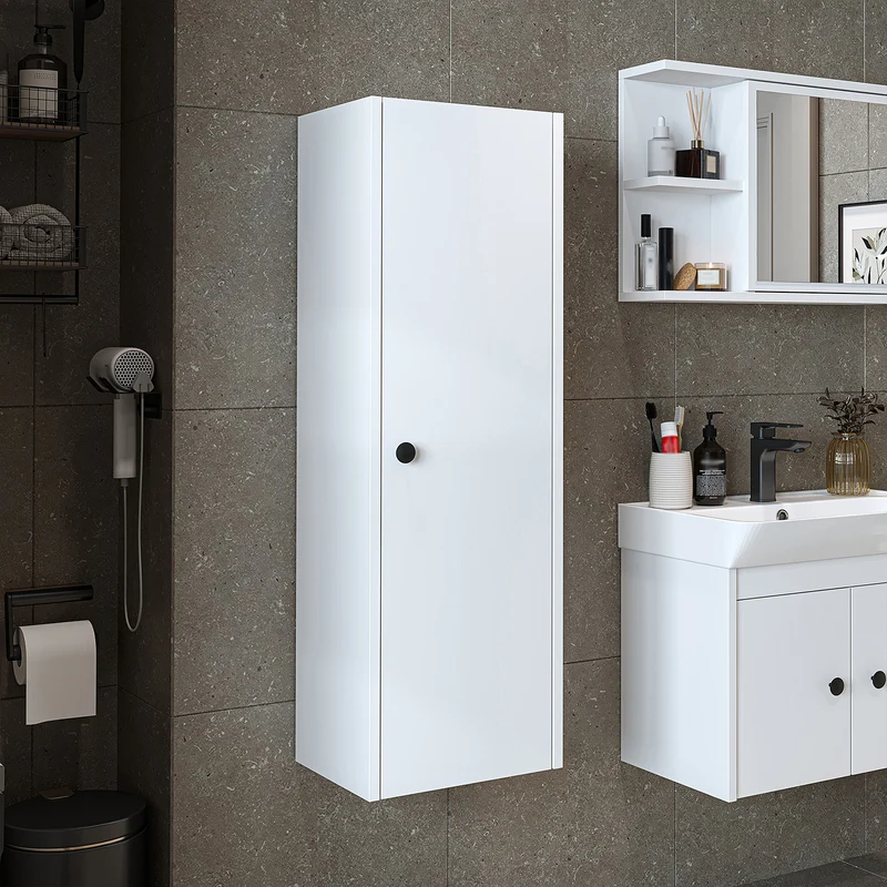 Roomart 4-delige badkamermeubelset ADA, 60 cm, met wastafel en kolomkast, in 5 kleuren