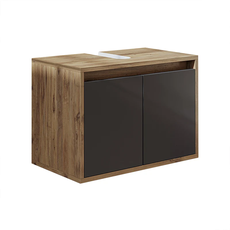 Roomart 3-teiliges Badmöbel-Set MELONA-S1, 65 cm, ohne Becken, mit Hochschrank, in 4 Farben
