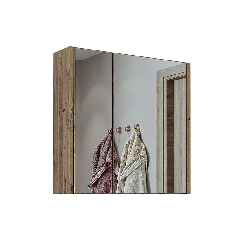 Roomart 3-delige badkamermeubelset MELONA-S2, 65 cm, zonder wastafel, met spiegel- en hoge kast, in 4 kleuren