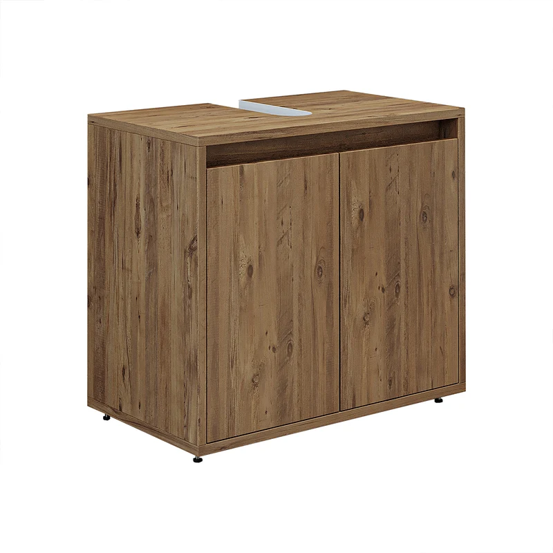 Roomart 3-delige badkamermeubelset MELONA-S2, 65 cm, zonder wastafel, met spiegel- en hoge kast, in 4 kleuren
