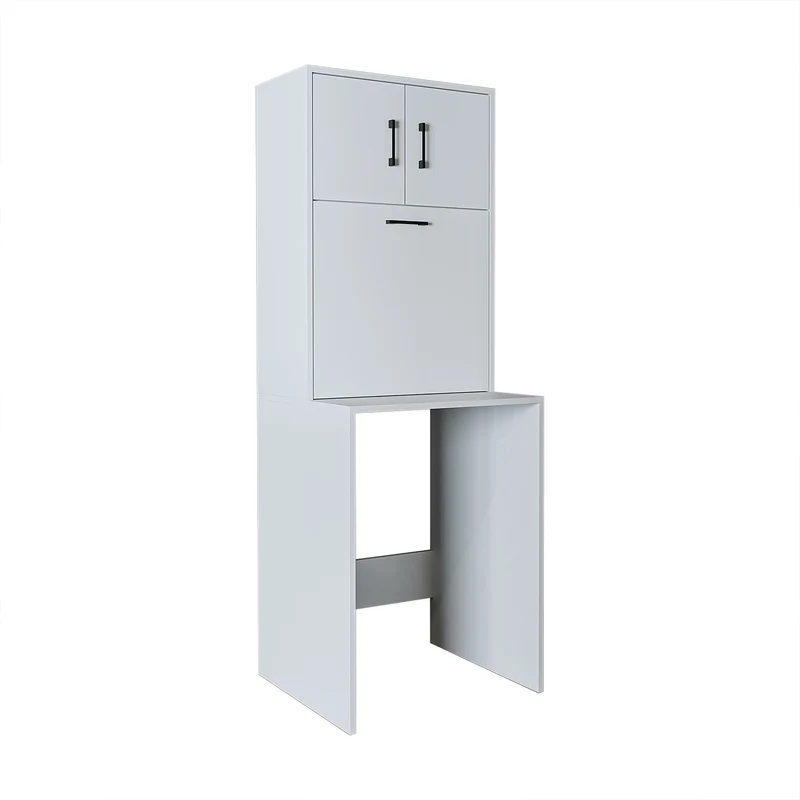Roomart wasmachinekast LUNA, 65 cm, overbouwkast met wasmand, in 4 kleuren
