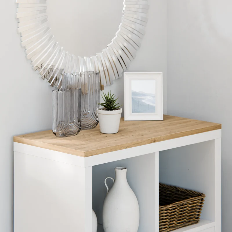 Holzplatte für IKEA Kallax Regal 1er, 2er, 3er oder 4er - Eiche Deckplatte