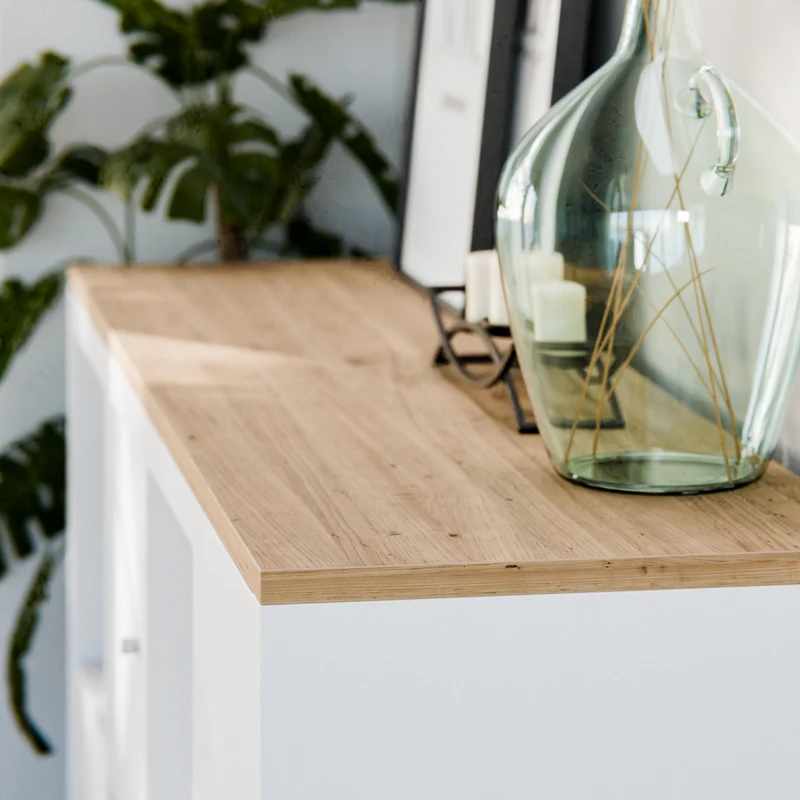 Holzplatte für IKEA Kallax Regal 1er, 2er, 3er oder 4er - Eiche Deckplatte