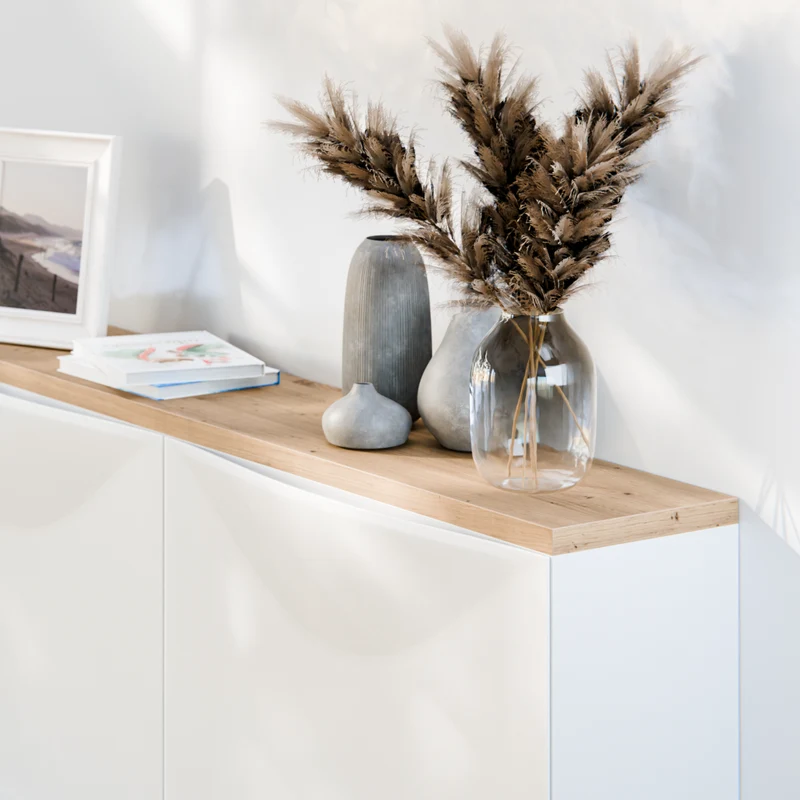 Holzplatte für IKEA Trones Schuhschrank, Eiche - 1er, 2er und 3er Trones Deckplatte