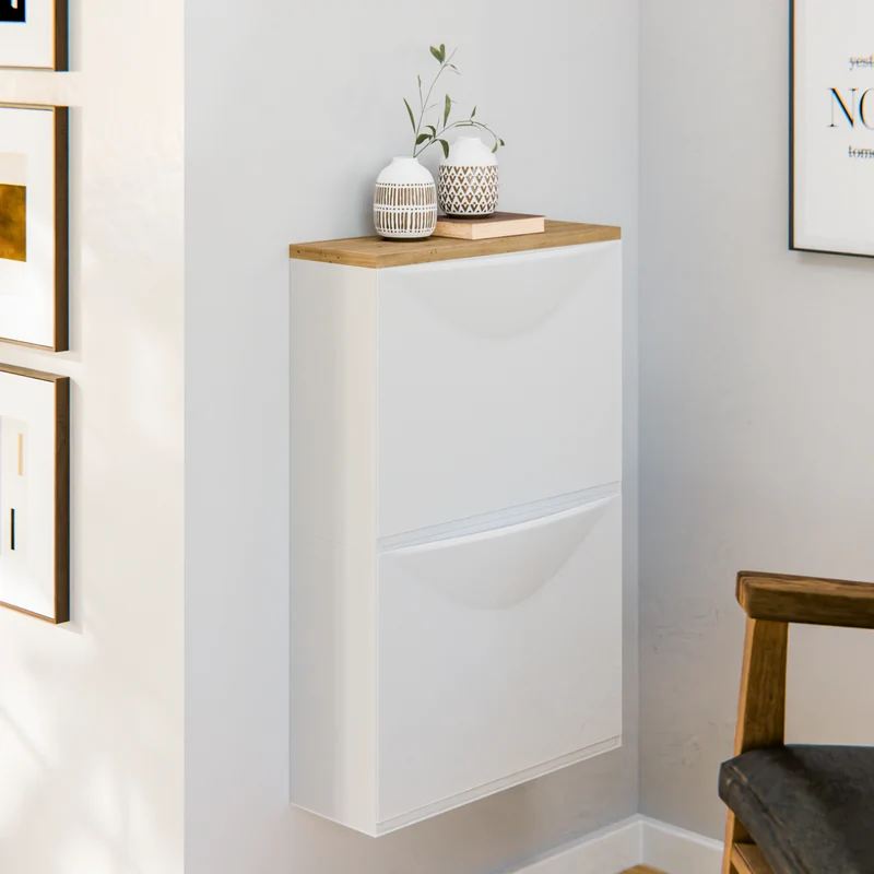 Holzplatte für IKEA Trones Schuhschrank, Eiche - 1er, 2er und 3er Trones Deckplatte