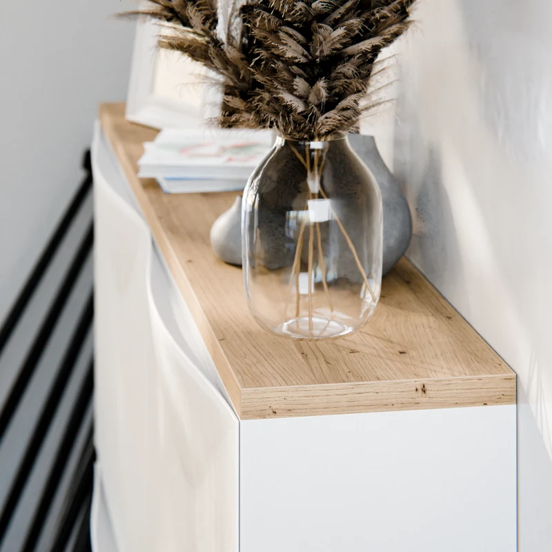 Holzplatte für IKEA Trones Schuhschrank, Eiche - 1er, 2er und 3er Trones Deckplatte