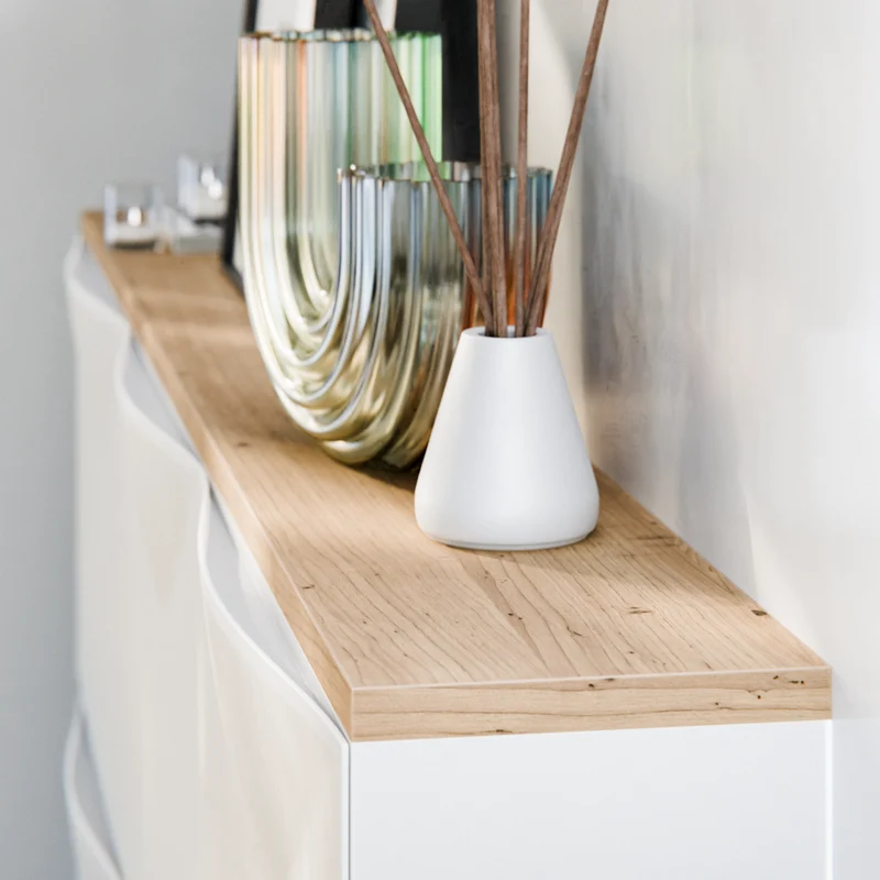 Holzplatte für IKEA Trones Schuhschrank, Eiche - 1er, 2er und 3er Trones Deckplatte