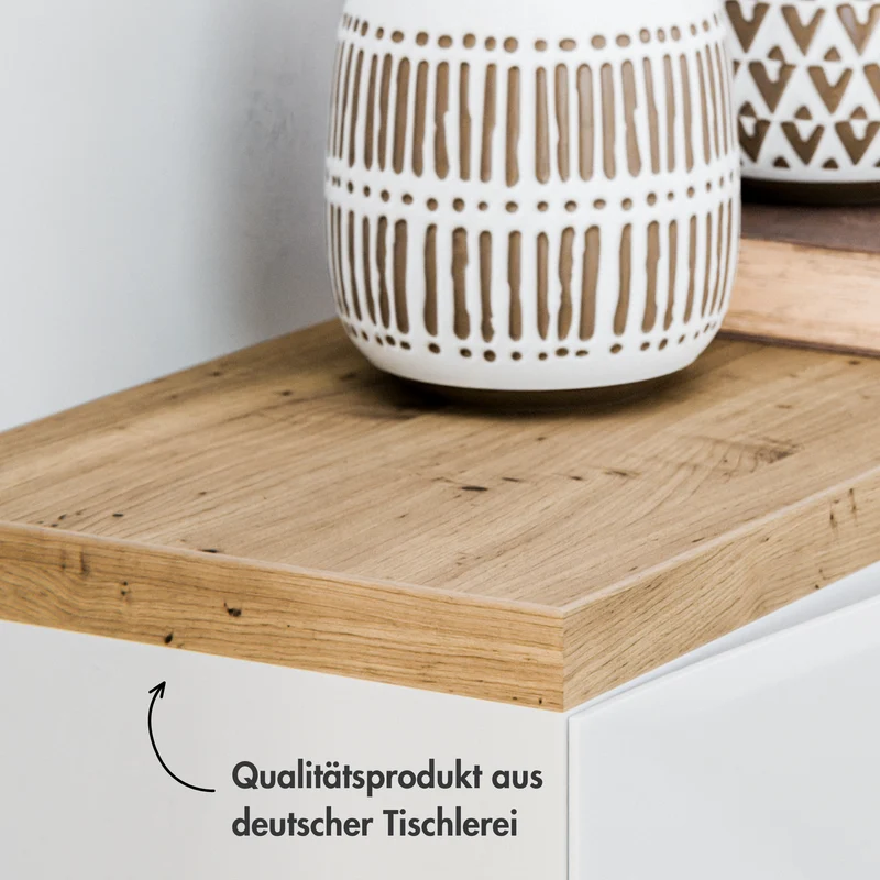Holzplatte für IKEA Trones Schuhschrank, Eiche - 1er, 2er und 3er Trones Deckplatte