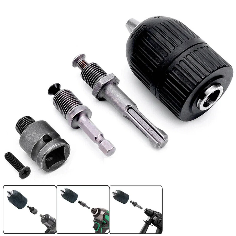 Schnellspannbohrfutter | 2-13mm | 1/2-20UNF | SDS+HEX+Schlagschraubern Adapter