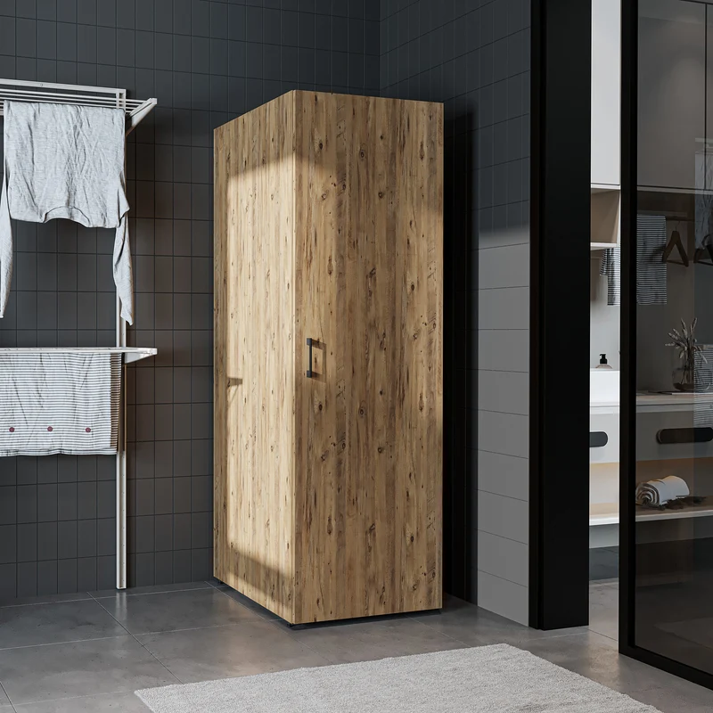 Roomart Hochschrank SERIE DORA, 60 cm, Mehrzweckschrank mit Regalböden, in 4 Farben