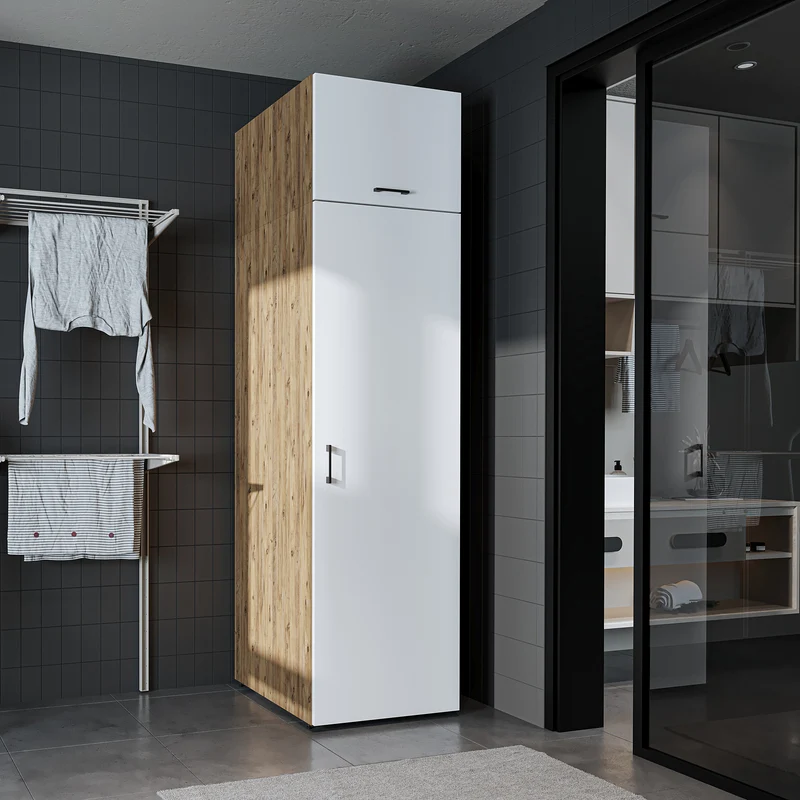 Roomart Hochschrank SERIE DORA, 60 cm, Mehrzweckschrank mit Regalböden, in 4 Farben