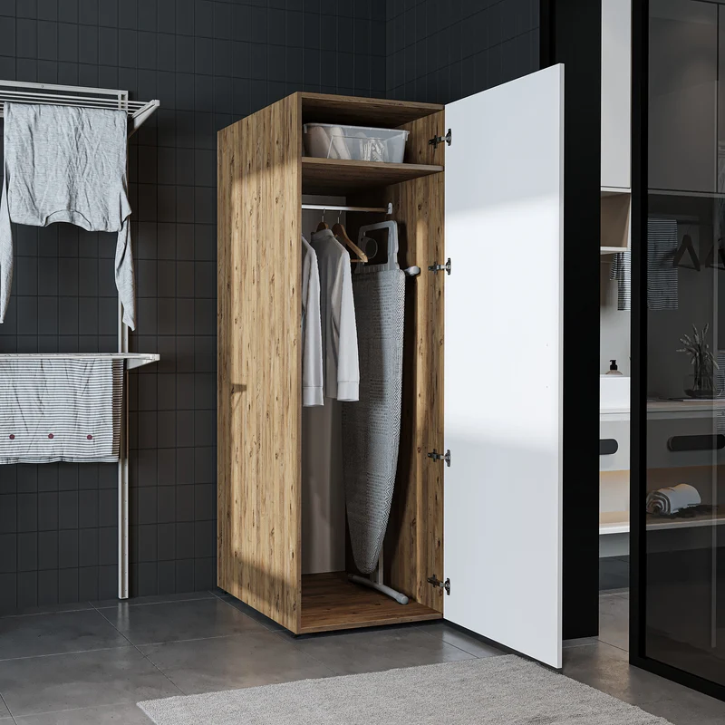 Roomart Hochschrank SERIE DORA, 60 cm, Mehrzweckschrank mit Regalböden, in 4 Farben