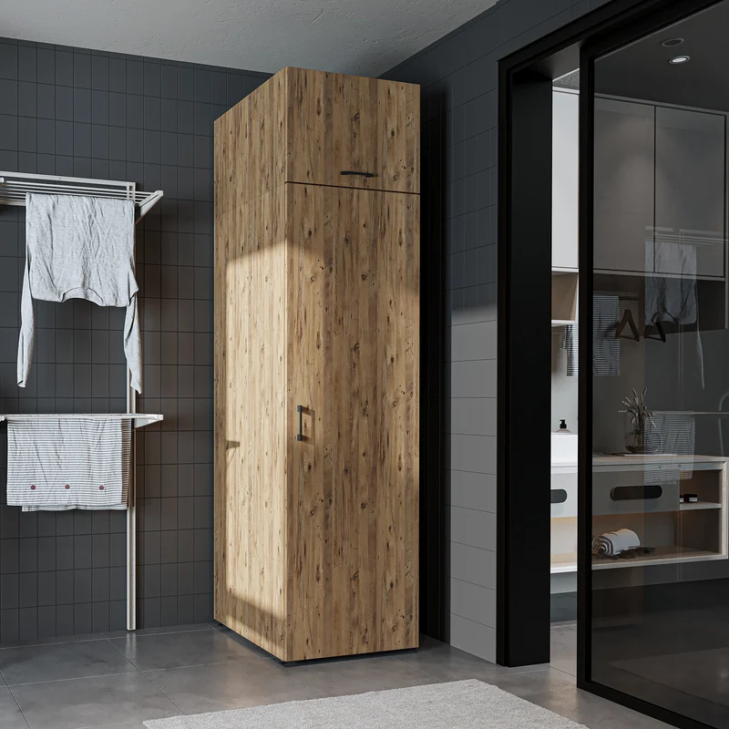 Roomart Hochschrank SERIE DORA, 60 cm, Mehrzweckschrank mit Regalböden, in 4 Farben