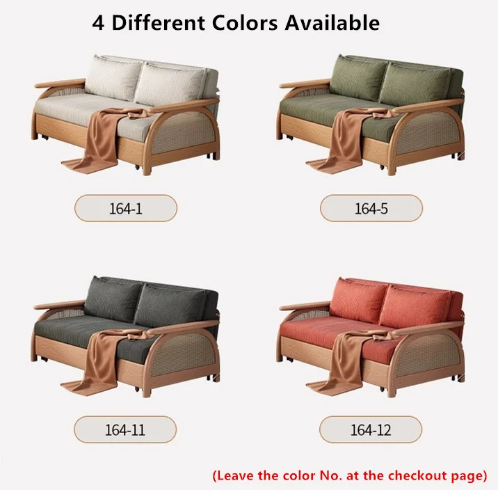 Multifunktionales Schlafsofa aus Cordstoff mit Stauraum darunter