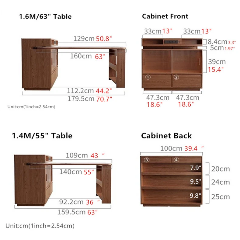 Eleganter drehbarer Inseltisch