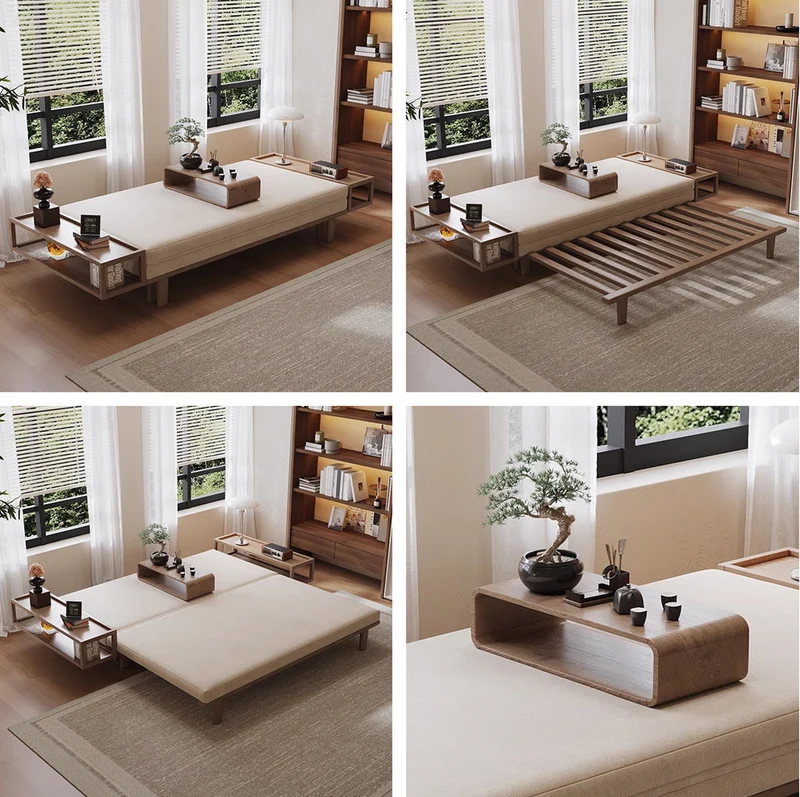 Zen Transform Schlafsofa mit Chabudai-Tisch