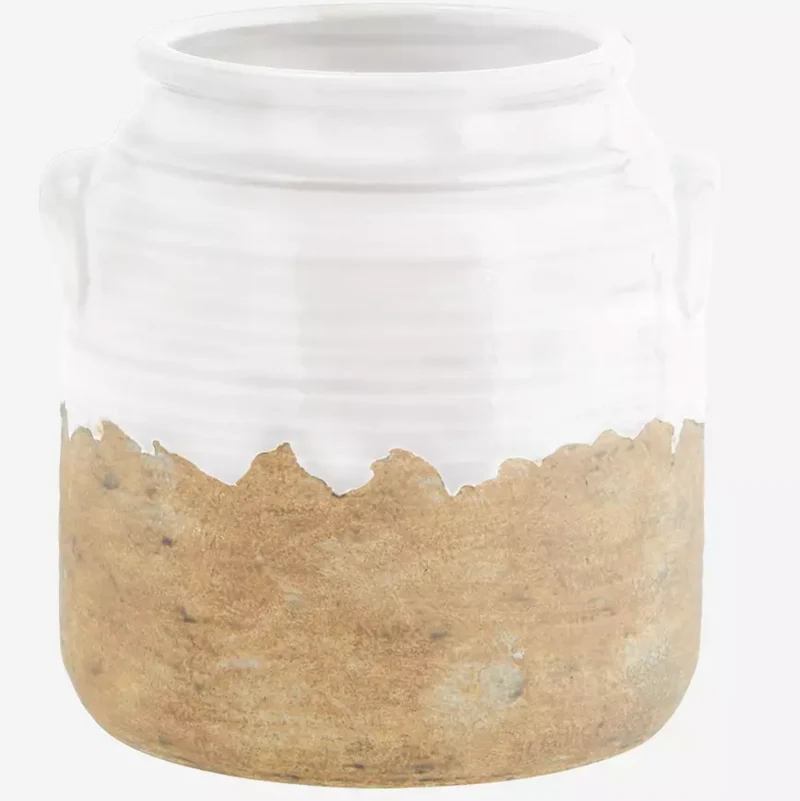Steingut Vase