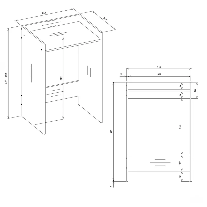 Waschmaschinenschrank Waschli Klein B
