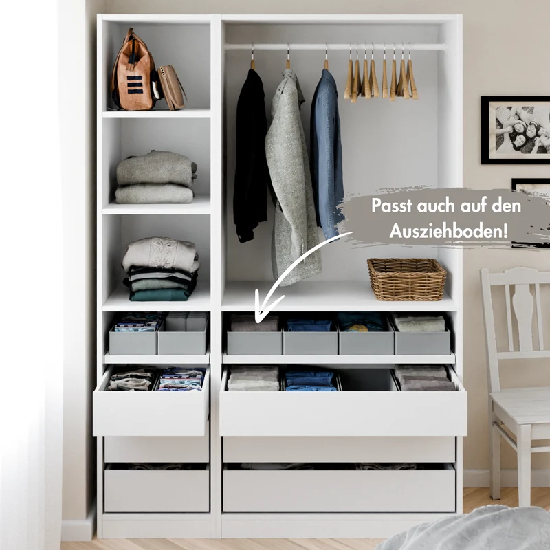 Organizer für PAX Schrank - Schubladen Ordnungssystem für IKEA Kleiderschrank