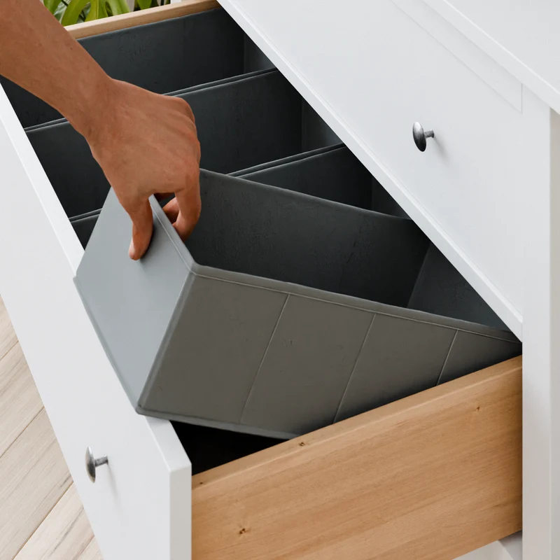 4er-Set Schubladen-Organizer für IKEA Hemnes Kommode, 42 x 20,5 x 13cm