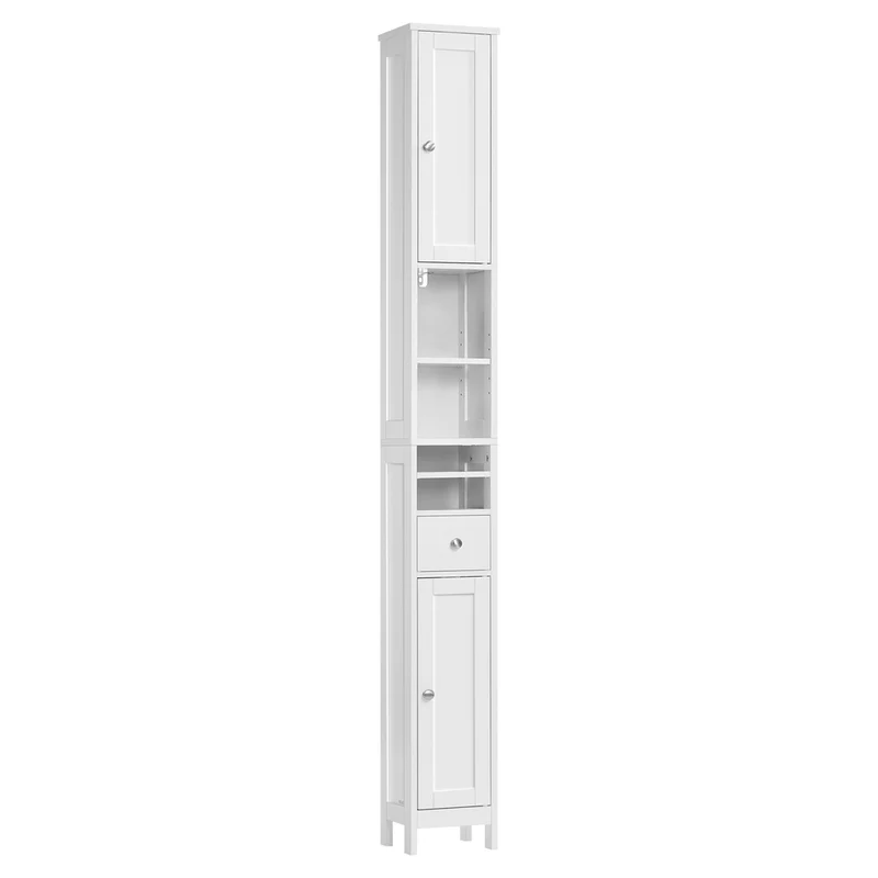 Badschrank mit verstellbaren Ablagen und offenen